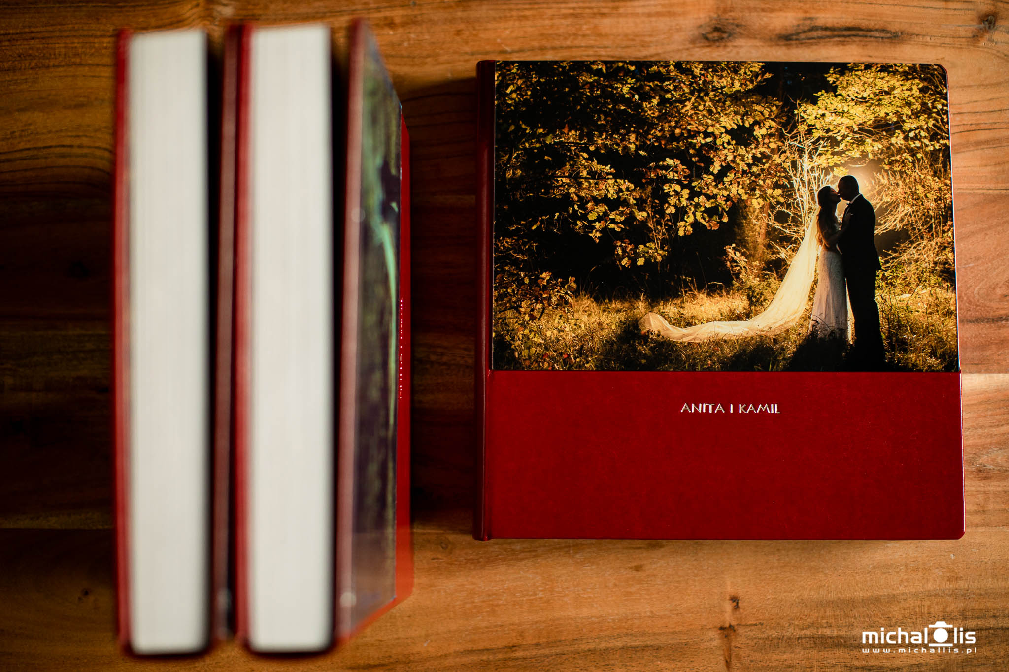 zestaw trzech albumów na prezent - albumy ślubne
