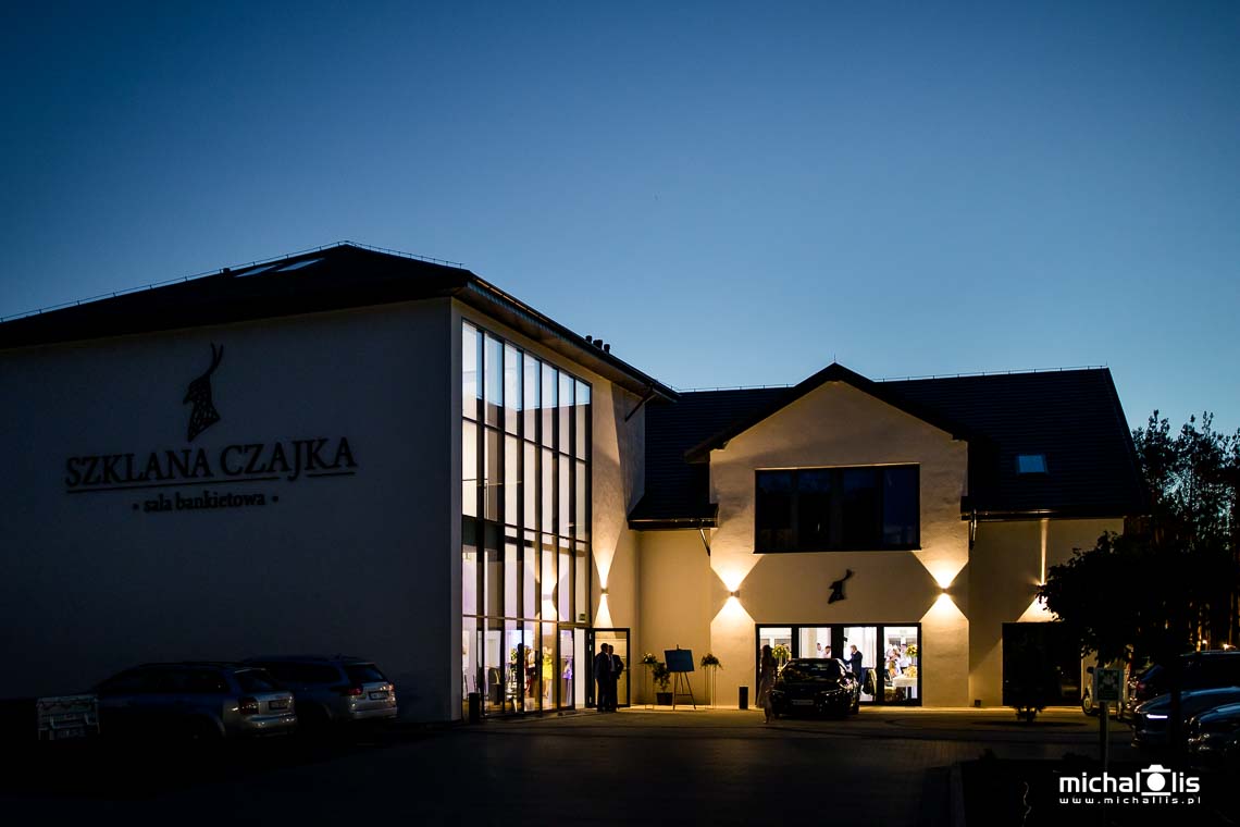 Sala-Bankietowa-Szklana-Czajka-po-zmroku Sala Bankietowa Szklana Czajka