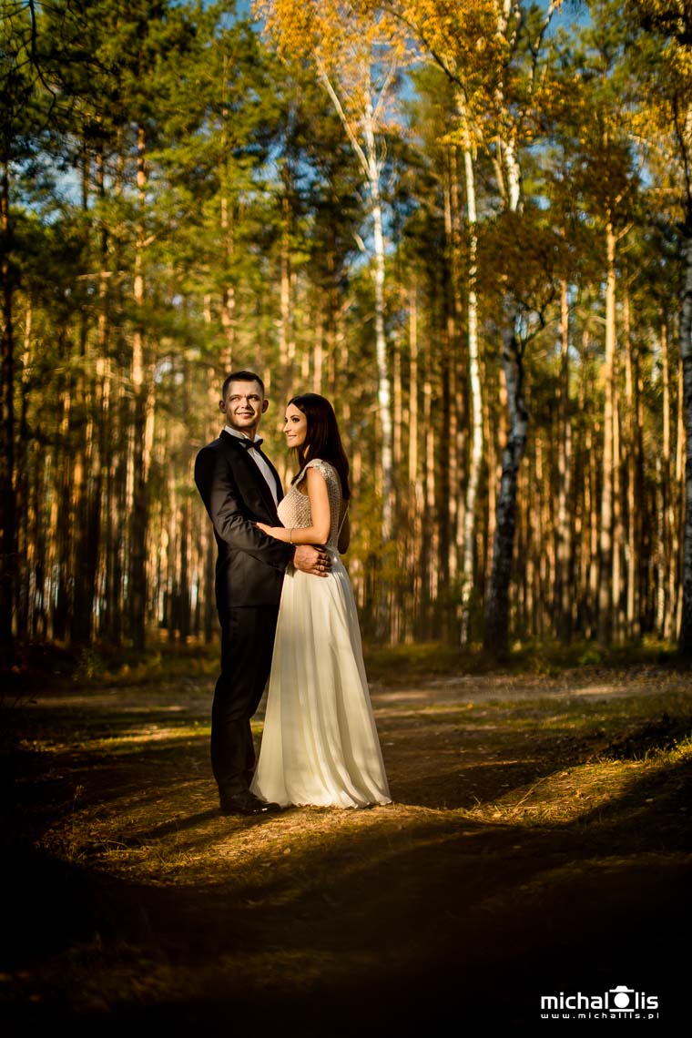 sesja ślubna w lesie - fotografia ślubna Wrocław
